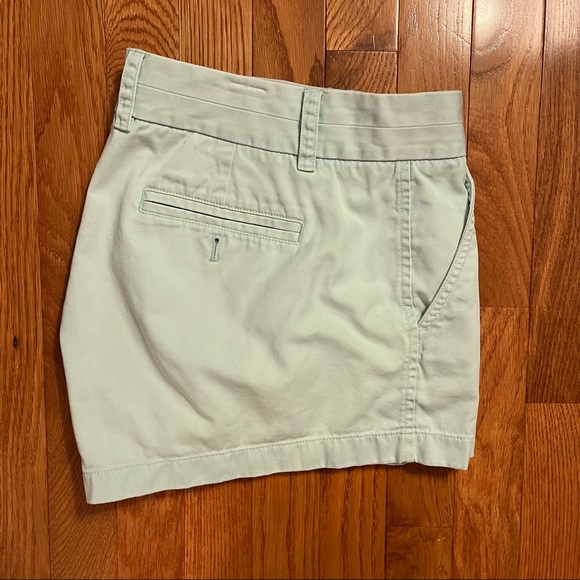 J. Crew Women’s Seafoam Green Chino Shorts - Size 10 - Picture 4 of 8
